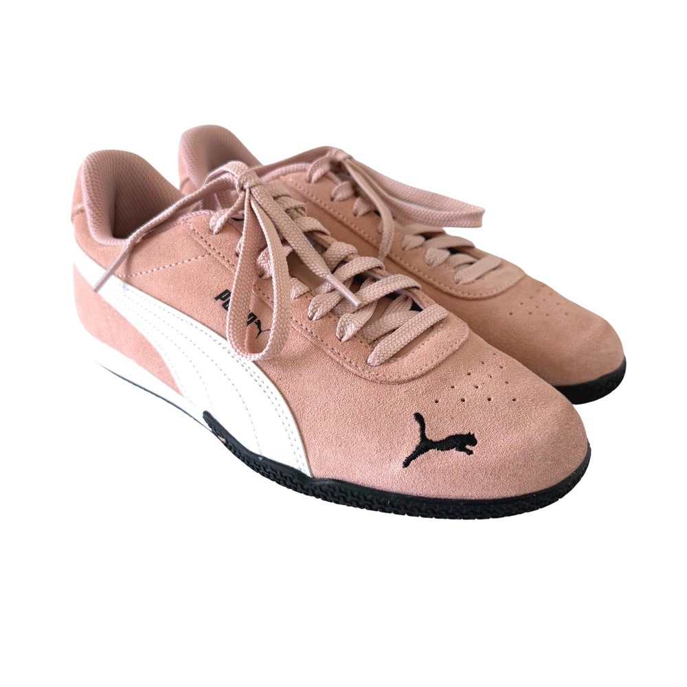 Puma Speedcat Soft Blush Pink Suede Leather Sneakers Shoes Women's EUC Size 7